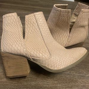 Snake Skin Ankle boots, never worn